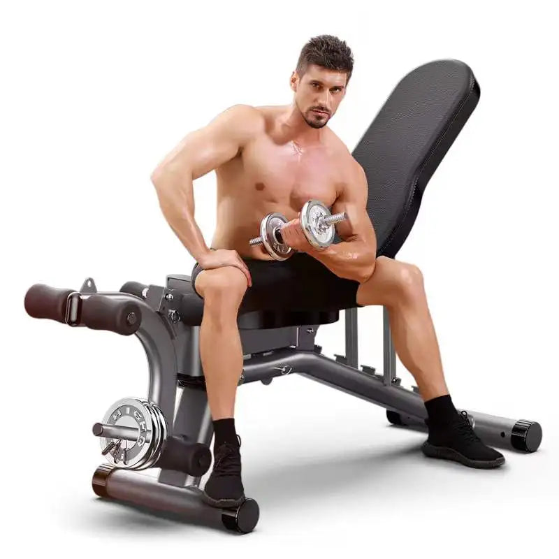 MIYAUP-Household Sit-ups Fit Equipment, Multifunctional Fitness Chair, Leg Trainer, Bird Dumbbell Bench