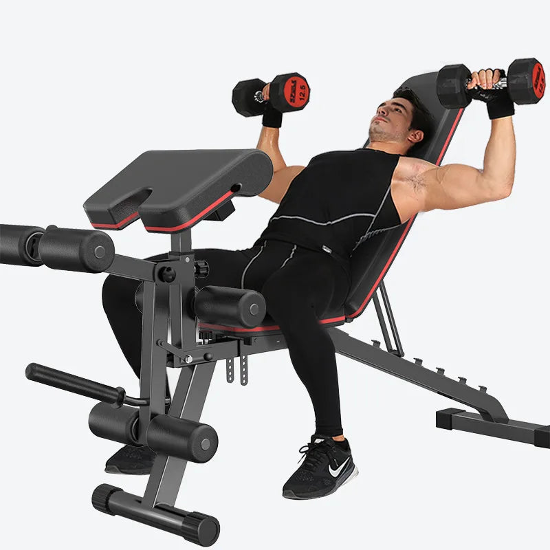 MIYAUP-Household Sit-ups Fit Equipment, Multifunctional Fitness Chair, Leg Trainer, Bird Dumbbell Bench