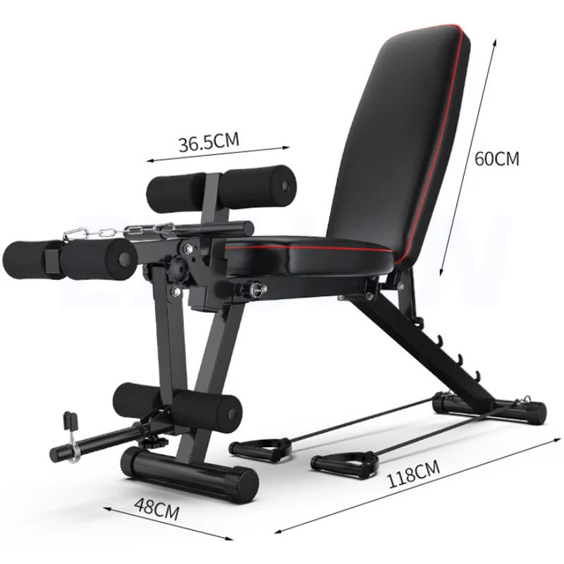 Multifunctional Dumbbell Bench Priest Bench Men's Exercise Sit-ups Home Fitness Equipment Bird Bench Press Roman Chair