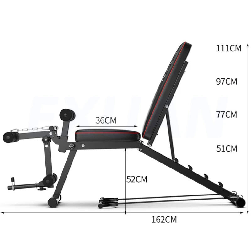 Multifunctional Dumbbell Bench Priest Bench Men's Exercise Sit-ups Home Fitness Equipment Bird Bench Press Roman Chair