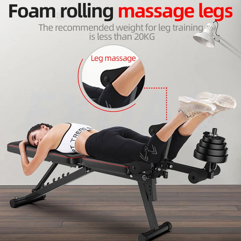 Multifunctional Dumbbell Bench Priest Bench Men's Exercise Sit-ups Home Fitness Equipment Bird Bench Press Roman Chair