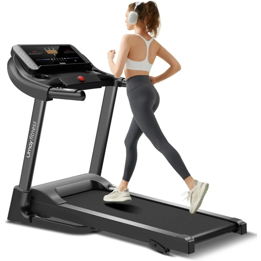 8.7 MPH Tredmill 3.0 HP Quiet Brushless Treadmill to Exercise At Home Sport Treadmill to Exercise 300 Lbs Capacity Gym Equipment