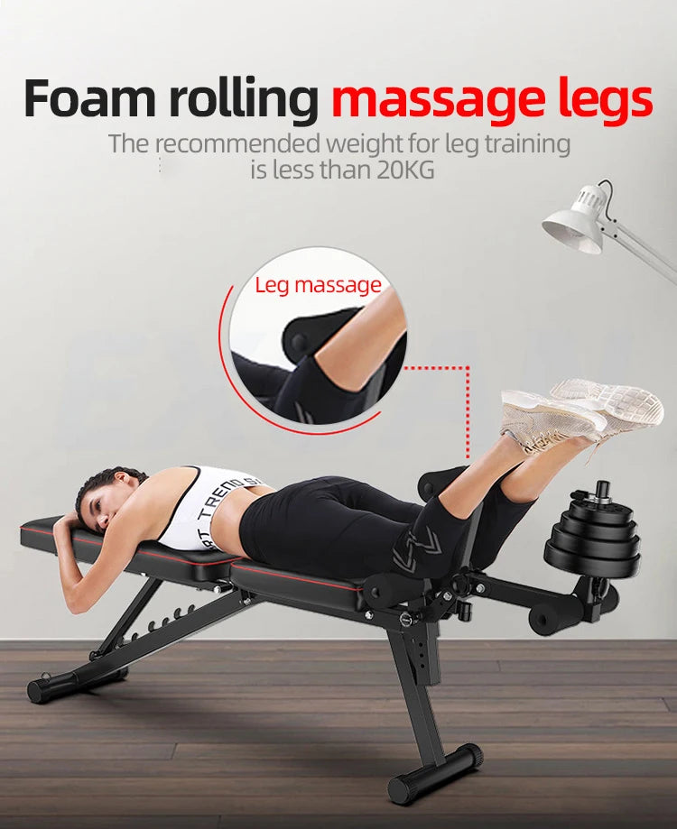 Multifunctional Dumbbell Bench Priest Bench Men's Exercise Sit-ups Home Fitness Equipment Bird Bench Press Roman Chair