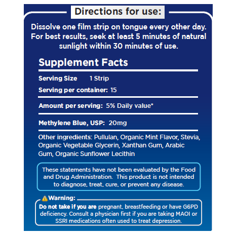 Methylene Blue Nootropic Dissolving Strips