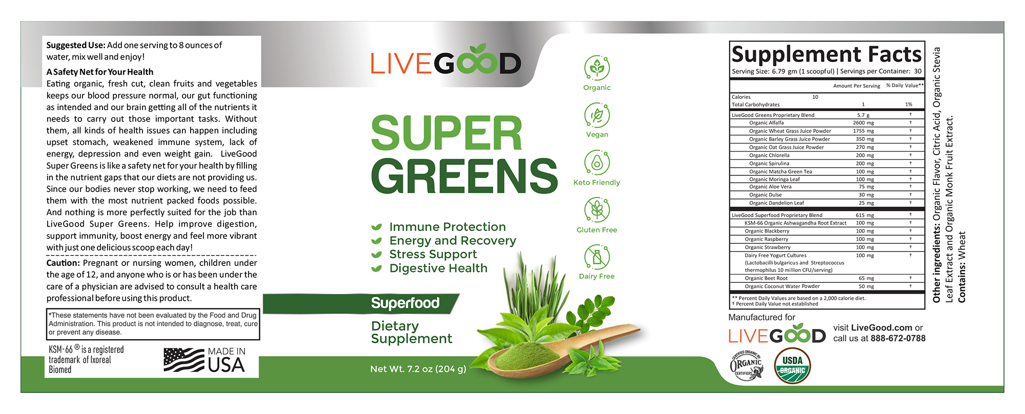 Organic Super Greens