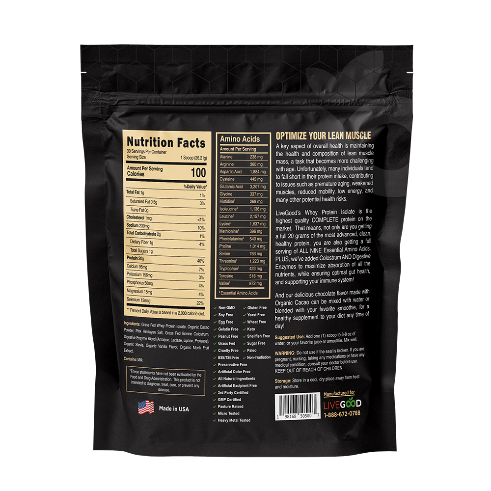 Whey Protein Isolate - With Colostrum